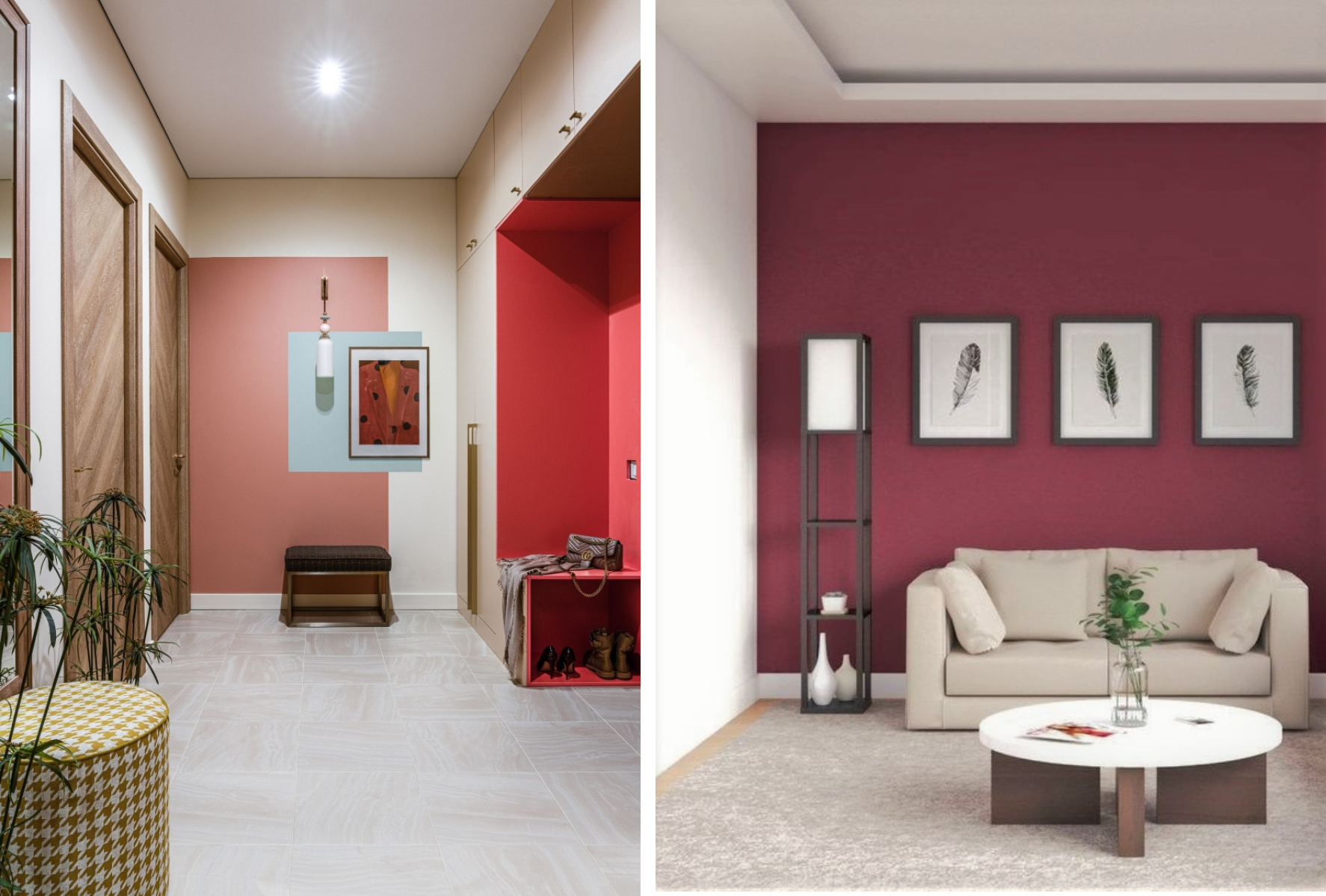 sac do viva magenta xu huong thiet ke noi that 2023 4