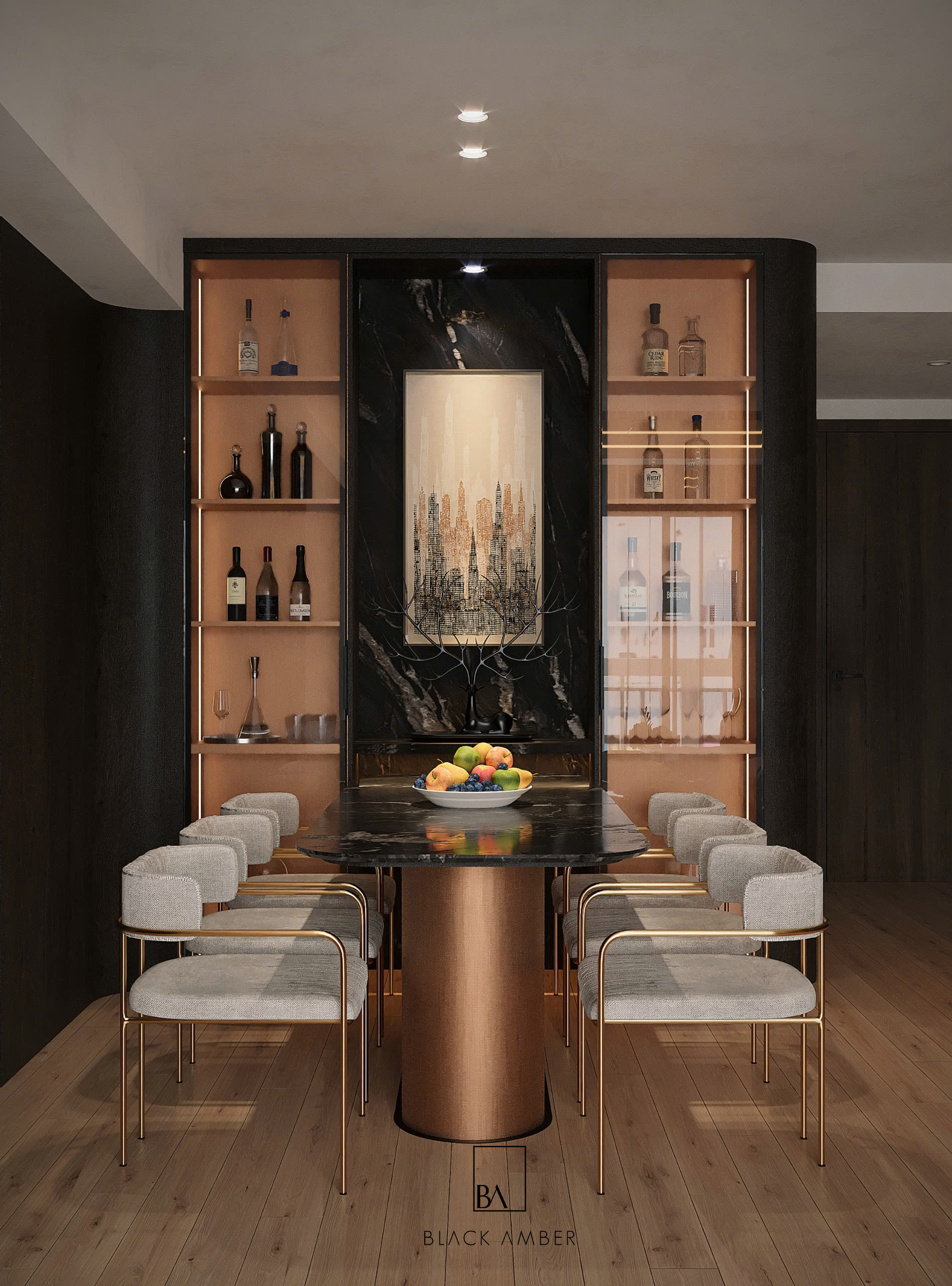 blackamber thiet ke noi that dien singapore phong an 05