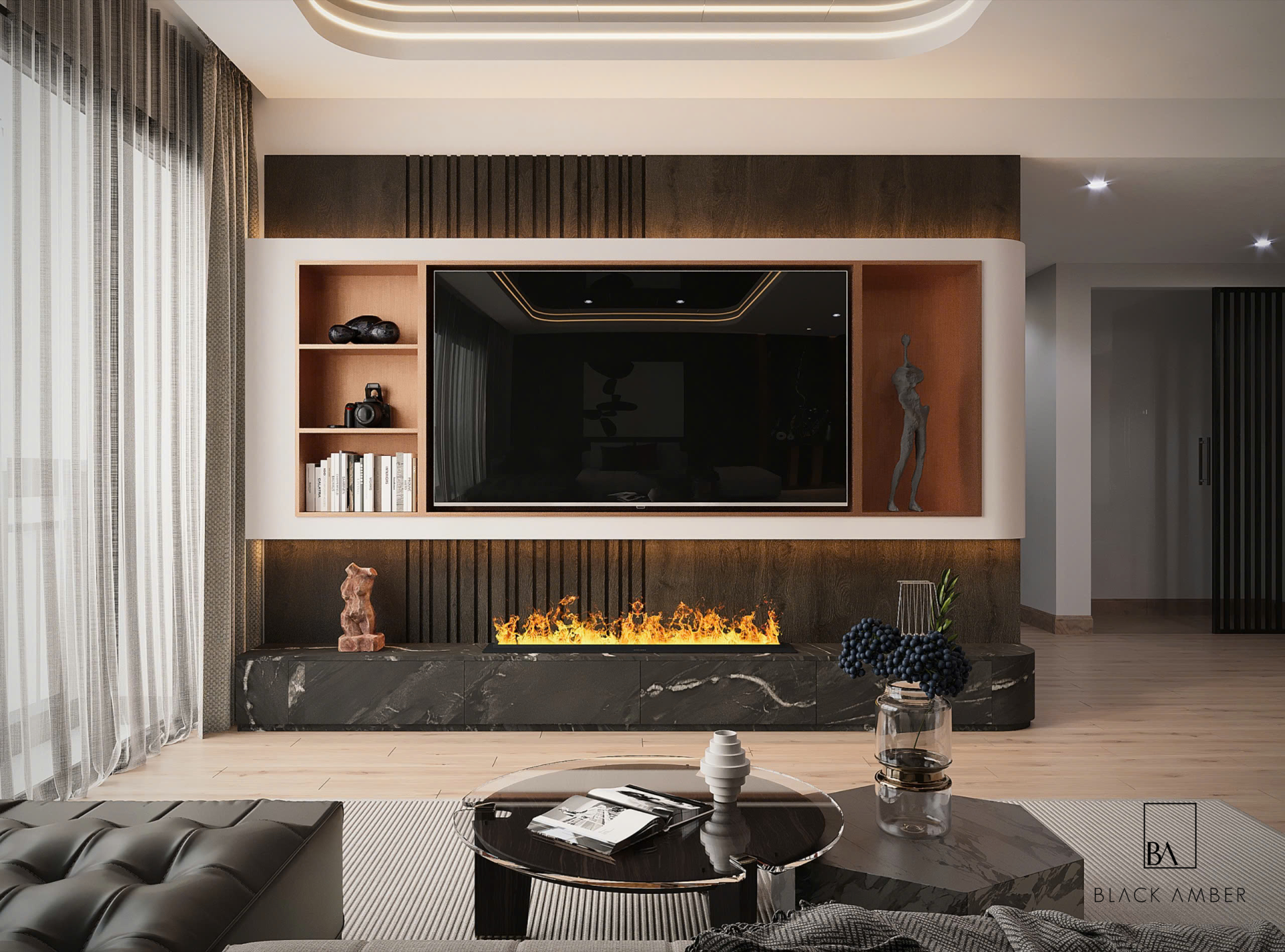 blackamber thiet ke noi that dien singapore phong khach 02