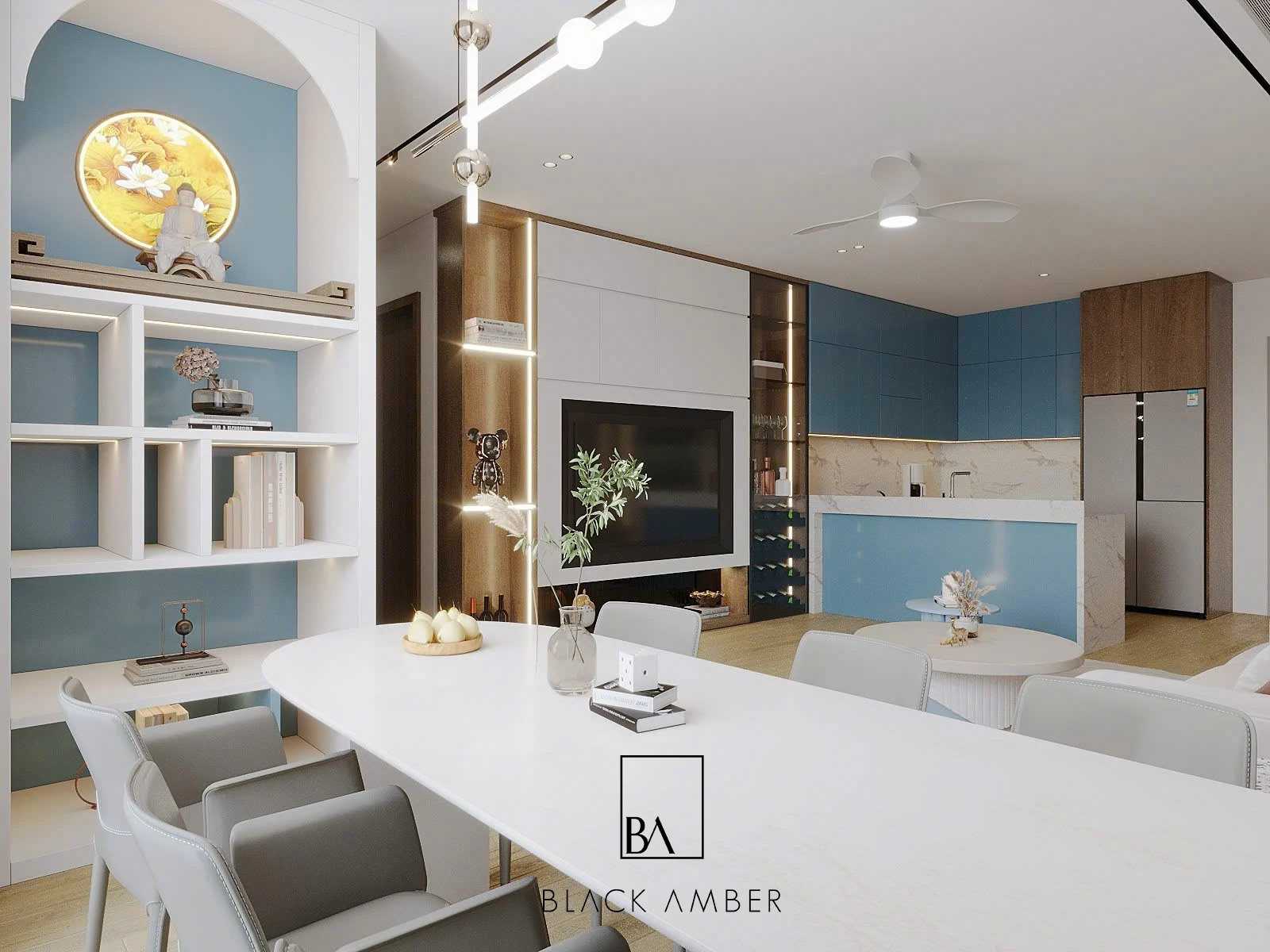 blackamber thiet ke noi that kosmo tay ho phong an 01