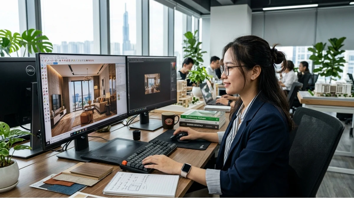 thiết kế nội thất 3d căn hộ chung cư trước khi thi công