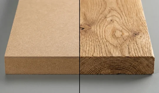 Gỗ công nghiệp và gỗ tự nhiên: Nên chọn loại nào khi làm nội thất chung cư?