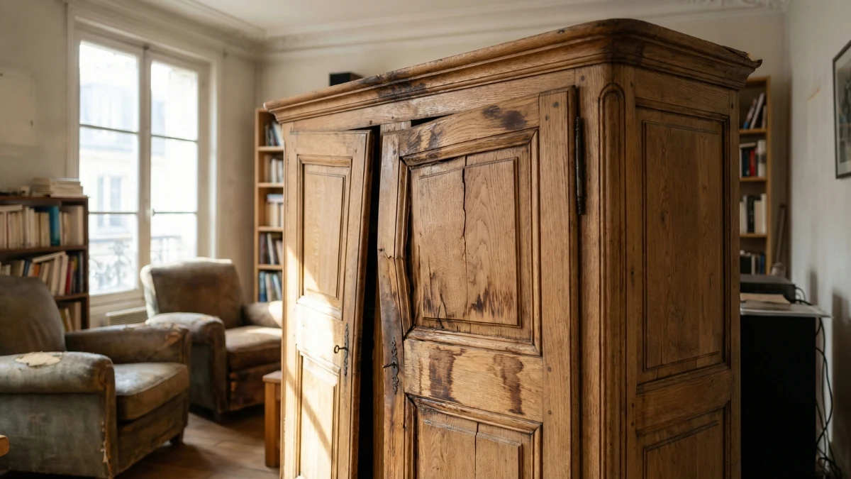 gỗ tự nhiên bị cong vênh nứt do độ ẩm khi thi công nội thất không đúng cách