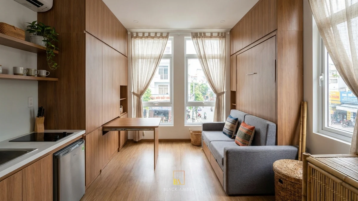 nội thất căn hộ studio Đà Nẵng tối ưu chi phí và diện tích