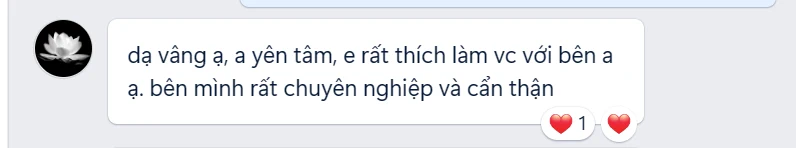 Feedback khách hàng Anh Kiệt